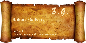 Bakos Godvin névjegykártya